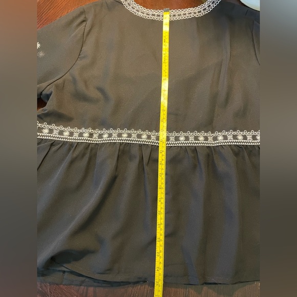 Celestial Blue Black & White Blouse - Picture 11 of 11